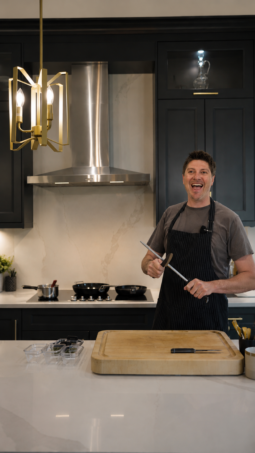 Chef Michaël in the kitchen